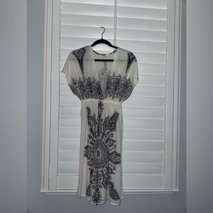 NWOT Cristinalove Black and White Maxi Dress